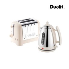 듀얼릿 2구 라이트 토스터 + 라이트 전기포트 캔버스 화이트 DLT2PaP, DLT2Pa+JKT4_Canvas White