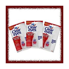 3-Clear Eyes Pocket Pal 12Hr Redness Itch Relief Antihistamine Eye Drops .2oz 25 757902