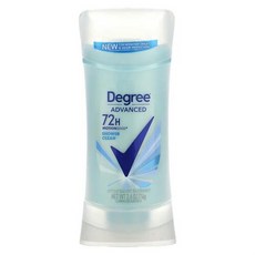 Degree 여성용 MotionSense 투명한 고체형 땀 억제 데오도란트 샤워 클린 2.6OZ 74G)