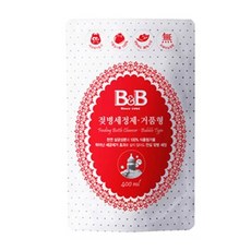 비앤비 젖병세정제 400ml 리필 거품, 1개