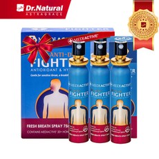 닥터내츄럴 프로폴리스 스프레이 25ml 쿨민트 안티더스트화이터 메디액티브 황사먼지 환절기 예민한목보호, 3개