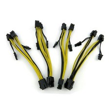 해외 18awg pci-e 6 핀-듀얼 8 핀 (6 + 2 핀)6 핀 스플리터 연장 케이블 PROD3720211549, One Color_6Pin to Dual 8Pin, One Color_6Pin to Dual 8Pin, 상세 설명 참조0