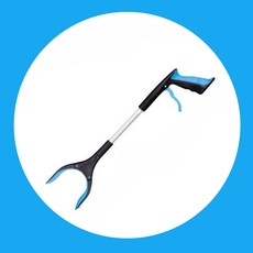 시옷시옷 통돌이 세탁기 집게 신발 구두 정리 플로깅 긴집게, 1개, 블루 소형(53cm) 1개, 블루 소형(53cm)