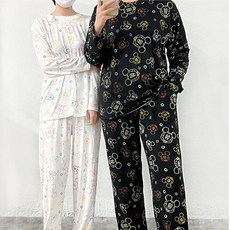 커플잠옷긴팔디즈니