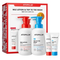 아토팜 엠엘이 로션 300ml + 20ml + 탑투토 워시 300ml + 20ml 세트, 18개