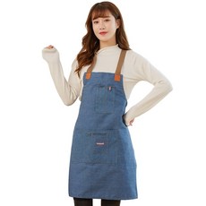 미미캐츠 프렌치 청앞치마