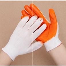 노동보호 PVC 가득 차다 플라스틱 두꺼운 방수 논슬립 미끄럼방지 내유성 내마모성 전침 고무 작업 방호 손, PVC 샤오핑 걸이 （36 겹 ）