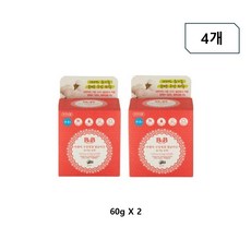 비앤비 유아 구강청결 멸균티슈 30매 유아구강청결티슈, 120g, 4개