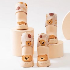 코코스튜디오 고양이 강아지 레인부츠 애견신발, 코코 레인부츠/테디(베이지), 1개