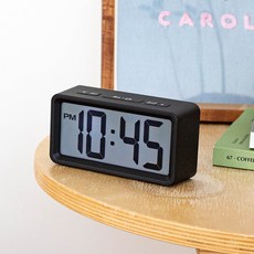 오리엔트 심플스마트 디지털탁상시계(지정한시간 야간라이트 평일주말스누즈알람), 단품
