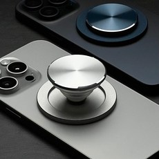 두들 맥세이프 그립톡 - 아이폰 갤럭시 탈부착 스마트 자석 거치대 홀더, 1개, (M9)Natural Titanium