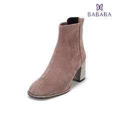 바바라 AK수원점 바바라 스웨이드 굽포인트 앵클부츠 BBD862 GY