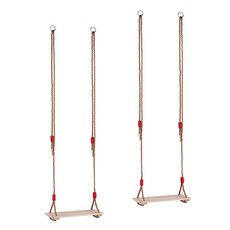 Zeyuan 2x 실내 옥외 나무로되는 편평한 그네 좌석 정원 공원 활동 Swingset 장난감, 1cm