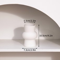 흰색 세라믹 꽃병 장식 도자기 건조 배열 홈 룸 현대, Ceramic vase S4