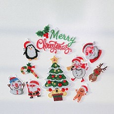 크리스마스보석십자수