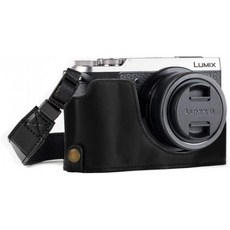 파나소닉 루믹스 DTM-GX85/GX80 블랙 카메라용 반두리/액세스 가죽 배터리가 있는 메가기어 MG972 케이스, 단일상품