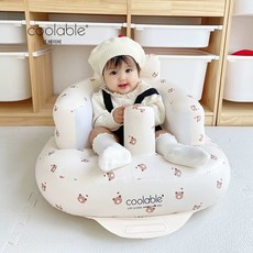 coolable 아기 척추 보호 좌석 아기용 인체공학 충전식 의자 유아용 세트 엄마 추천, 특대형 Love Bear는 40 kg 미만의 아기에게