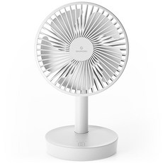 신지모루 오퓨리엠 테이블팬 무선 좌우회전 탁상용 선풍기 OPRM_FAN_TABL_WT_SJM, 화이트