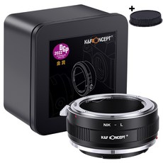 K&F NIK-L 렌즈 변환링 어댑터 니콘 AI 렌즈 - 라이카 L 바디 / 뒤캡포함 Nikon AI lens on Leica L adapter + cap, 1개