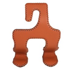 범용 가죽 및 금속 자동차 시트 백 고리 다기능 고하중 지지 보관 인테리어 액세서리, 03 Double Hook Brown, 1개