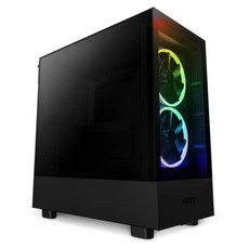 NZXT NZXTH5 ELITE 미들타워 PC케이스 Black 앞유리 패널·RGB 컨트롤러 탑재 모델 CC-H51EB-01 CS8551