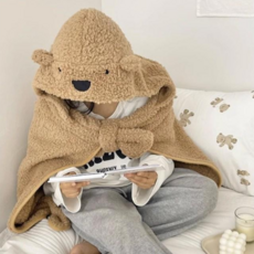 주디앤 후드 곰돌이 입는 담요