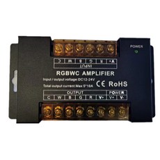 DC5V12V/24V Monochrome/RGB/RGBW/RGBWW RGB+CCT LED Amplifier Controller 12A/24A/30A/50A 1CH/3CH/4CH, Rgbcw 50a, 1개
