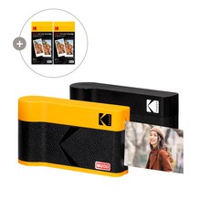 [신제품] 코닥 미니 2 ERA 포토프린터 사진인화기+카트리지 68매 번들, 옐로우