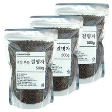 다누푸드 국산 볶은 볶음 결명자 차, 3개, 500g