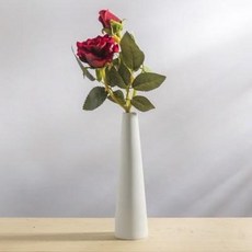 거실 장식용 도자기 달 항아리 로즈 심플 식탁장식 화이트 문예백자 화병가용 작은 화병 소, 05 소문(꽃병만 해당) 21cm 높이