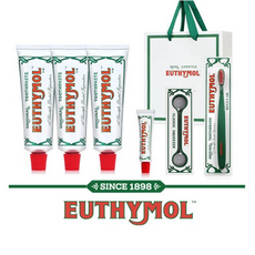 [EUTHYMOL] ★엘라이브★ 유시몰 치약 120gX3개 + 치약 20gX1개 + 칫솔X, 상세 설명 참조