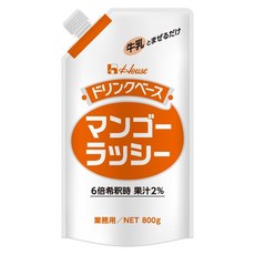 하우스갸반 캡 부착 드링크 베이스 망고 러시 800G 1세트, 1개