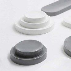 에라토 마일드 원형 찬기 3size 소 중 대 110mm 150mm 200mm 홈카페 반찬접시 예쁜접시 신혼그릇, 소(4.5인치), 그레이, 1개