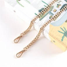 휴대폰액세서리 개성 핸드폰케이스 여성 멜빵 목걸이 크로스 밧줄 부속품 백팩 목에거는 분실방지 셀럽 체인, 기본, T10-라이드골드 사면 체인 120CM