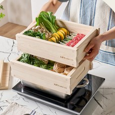 편백나무찜기요리