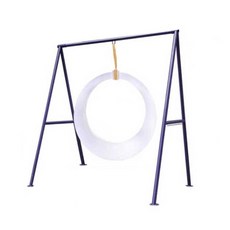 초승달 그네의자 LED 야경 감성 인테리어 공원, 1.5m 스윙 + 충전식