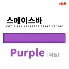 엠스톤글로벌 mStone 스페이스바 퍼플 PBT 포인트 키캡 기계식 게이밍 LED 키보드용