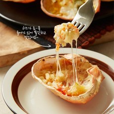 홈파티 집들이 진짜 꽃게 껍질위에 치즈해물그라탕 700g (70g X 10개) / 간편식, 1개