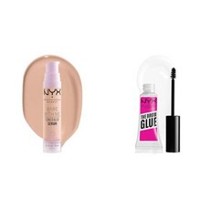NYX PROFESSIONAL MAKEUP Bare With Me Concealer Serum Light amp The Brow Glue Extreme Hold Clear Gel, 1개