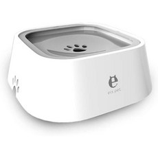 [수입 강아지 밥그릇] ELSPET Dog Water Bowl Dispenser - Spill Proof or No Spill Slow Water Feeder Dripless, 1set, 1set