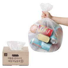 뽑아쓰는 티슈형 분리수거 배접 비닐봉투100매(20L), 100개, 20l