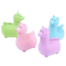 알파카 실리콘 라마요요 돌기 인형 복어 핫템, 핑크(대형), 1개 - 이미지 2