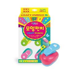 모양펀칭 종이나라 모양펀치 소 6종 1cm 펀칭기