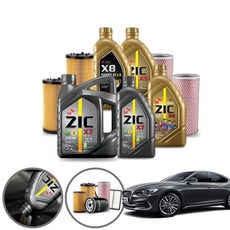 그랜져IG(17~) R2.2 디젤 지크 5W30 5W40 X7 X9 BEX 최상급 합성엔진오일 7통+a2996+o096 ONL-014 cs01065, X7 5W30 공용 필터포함