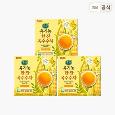 샘표 순작 유기농 한잔 옥수수차 티백 100T x 3개, 150g, 100개입