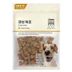 (1+1) 무마진 강아지 큐브 육포 소고기 연어 치킨 3종 져키 800g, 2개 - 강아지간식말랑큐브