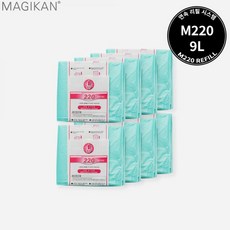[매직롤]매직캔 정품 3겹 리필 220 [M220A M220NS]용 220R4B(4롤) 휴지통 쓰레기통, 4개