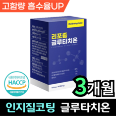 웰빙홀릭 인지질코팅 글루타치온 영양제 600mg 리포좀 고순도 환원형 고함량 비타민c