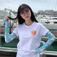 자외선 차단 아이스 쿨토시 손등토시 골프토시 팔토시, 그린 스타