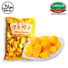 FROZEN Mango Fruit 1kg 망고 과일, 1개